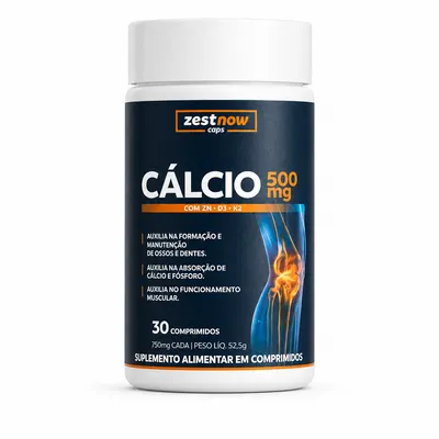 Cálcio 500mg + D3 + K2 + Zinco